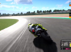 Valentino Rossi takes his first lap in MotoGP 20