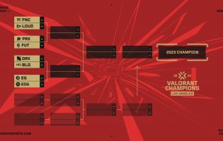The playoffs bracket for Valorant Champions 2023 is set