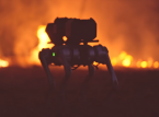 Someone has strapped a flamethrower to a robotic dog