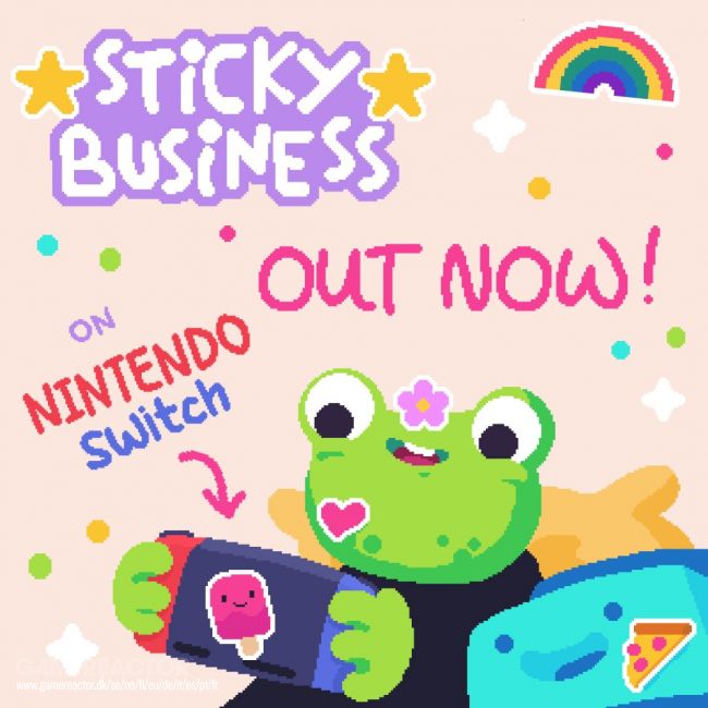 Start your own sticker shop with Sticky Business, available now on Nintendo Switch