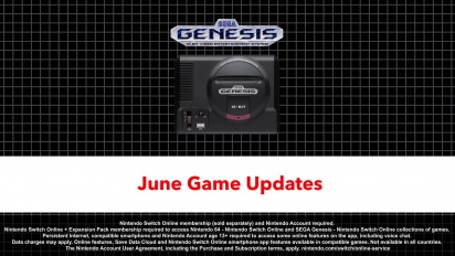 Nintendo Switch Online - Sega Mega Drive June 2022 Game Update